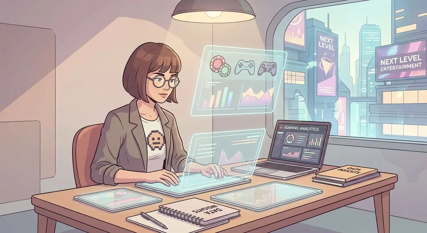 Analista de conteúdos de bónus Ilustração de analista de conteúdos a avaliar promoções digitais