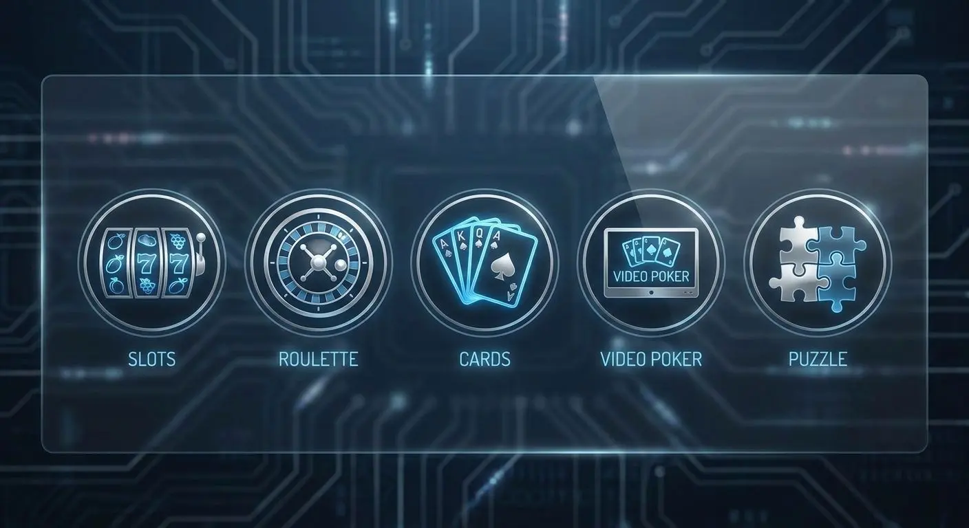 Categorias de jogos grátis com slots, roleta e vídeo poker