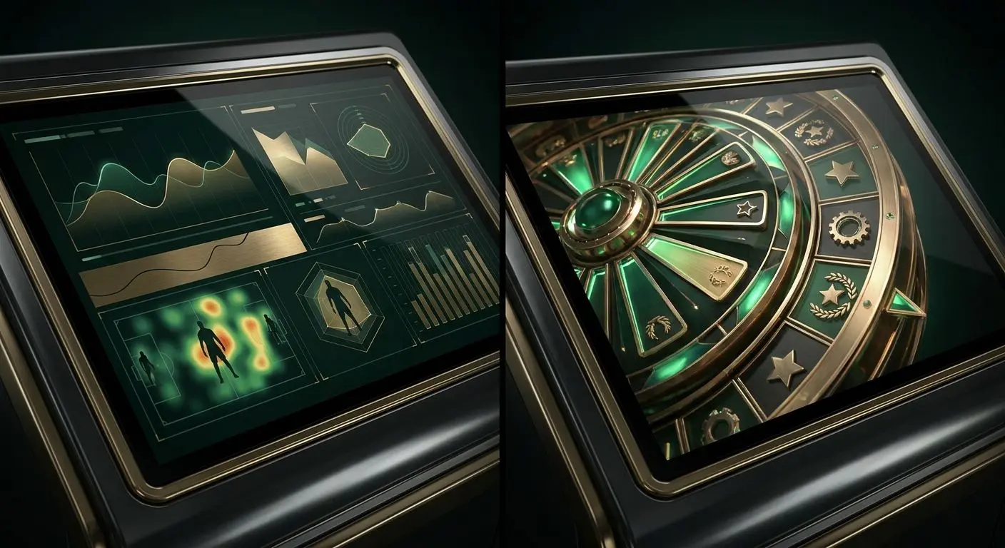 Ecrãs lado a lado com secção desportiva e casino online integrados
