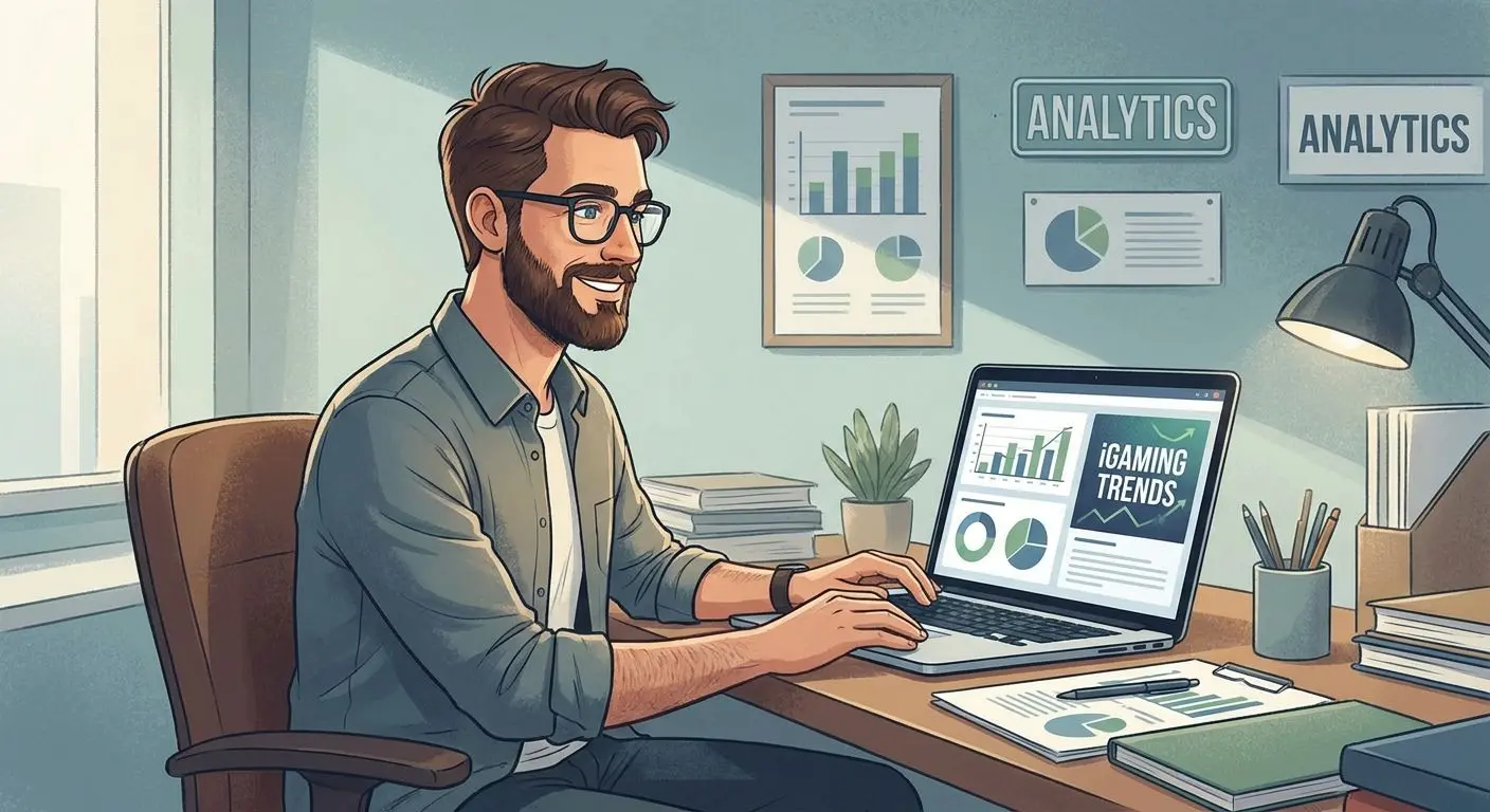 Autor do guia de slots online Ilustração de autor e analista de conteúdos iGaming